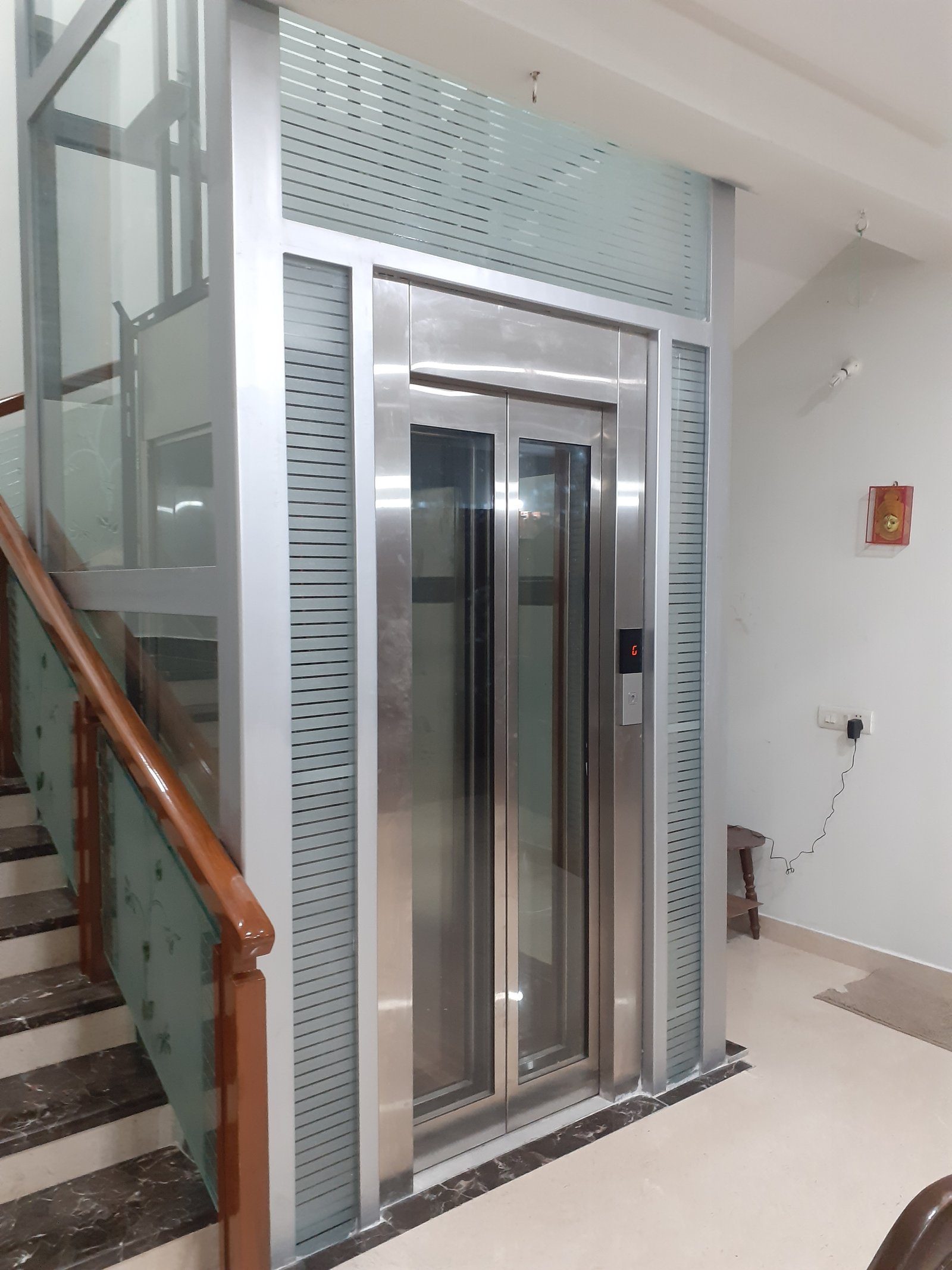 Mild steel elevator shaft finish